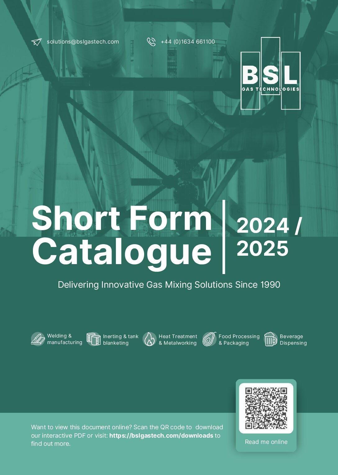 BSL Short Form Catalogue 2024-2025